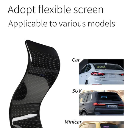 Colorful Devil Eyes LED Matrix Pixel Panel – Flexible Car Window Display with Dynamic Big Eye & Custom Animations