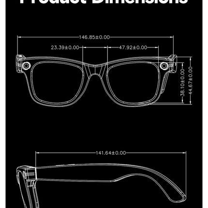 AI Smart Glasses with 8MP Camera Bluetooth Calling WiFi Transfer, Chat Gpt, & Voice Assistant
