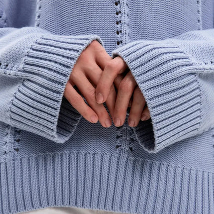 Chic Knit Sweater with White Collar Layered Look | Trendy Pleated Skirt Outfit