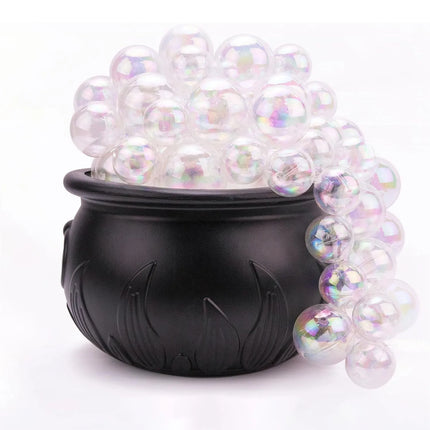 Halloween Cauldron Balloon Decoration Kit | Witch Pot with Bubbles for Spooky Party Décor