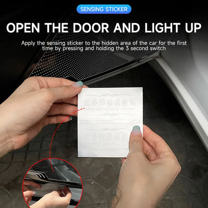 Customizable Car LED Welcome Light – Personalized Name, Text & Logo – RGB Interior Door Sill Lamp
