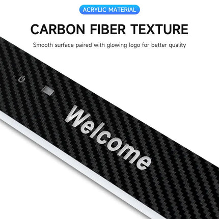 Customizable Car LED Welcome Light – Personalized Name, Text & Logo – RGB Interior Door Sill Lamp