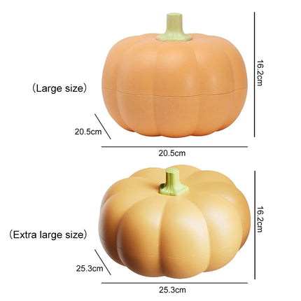Halloween Divided Pumpkin Snack Holder with Toothpick Storage | Serving Tray for Candy, Fruits, Nuts & Snacks