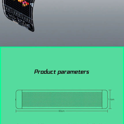 Colorful Devil Eyes LED Matrix Pixel Panel – Flexible Car Window Display with Dynamic Big Eye & Custom Animations