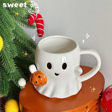 Cute Ghost Cup – Halloween Coffee Mug for Fall Drinks & Spooky Décor
