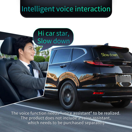 Colorful Devil Eyes LED Matrix Pixel Panel – Flexible Car Window Display with Dynamic Big Eye & Custom Animations