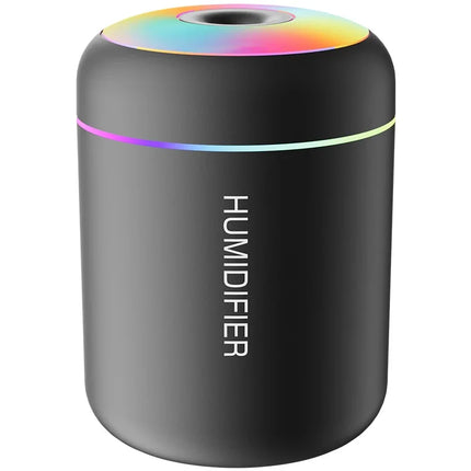 180ML Mini Air Humidifier – USB Essential Oil Diffuser with LED Lights for Car, Home & Bedroom
