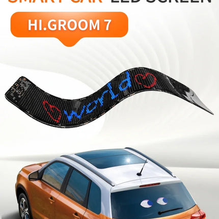 Colorful Devil Eyes LED Matrix Pixel Panel – Flexible Car Window Display with Dynamic Big Eye & Custom Animations