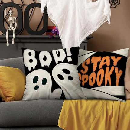 Halloween Themed Pillow Cases | Spooky Decorative Cushion Covers for Sofa Bed or Party Décor