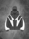 Unisex Windproof Balaclava Hoodie – Oversized Streetwear Zip-Up Jacket