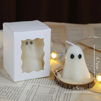 Halloween Ghost Candles White Scented Ghost-Shaped Candle Décor Gift
