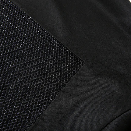 Women’s Rhinestone Mesh Back Hoodie – Sparkly Streetwear Oversized Pullover