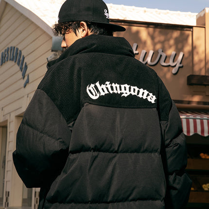 Corduroy Puffer.
Embroidered Jacket,
Winter Outerwear,
Cotton-Padded Jacket,
Fashion Outerwear, Winter Jacket
Puffer Jacket,
Warm Jacket,
Insulated Jacket,
Lightweight Jacket,
