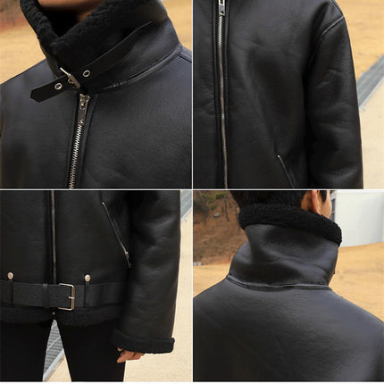 Men's fleece leather jacket,
Loose fit leather jacket,
Fur-lined leather jacket,
Men's winter leather jacket,
Stylish men's leather jacket,
Warm leather jacket,
Men's fur-lined jacket,
Cozy men's leather jacket,
Durable leather outerwear,
Men's loose fur jacket,
Relaxed fit leather jacket,
Men's fleece-lined jacket,
Leather jacket for winter,
Casual men's leather jacket,
Fashion leather jacket,