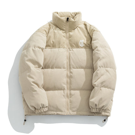 Corduroy Puffer.
Embroidered Jacket,
Winter Outerwear,
Cotton-Padded Jacket,
Fashion Outerwear, Winter Jacket
Puffer Jacket,
Warm Jacket,
Insulated Jacket,
Lightweight Jacket,