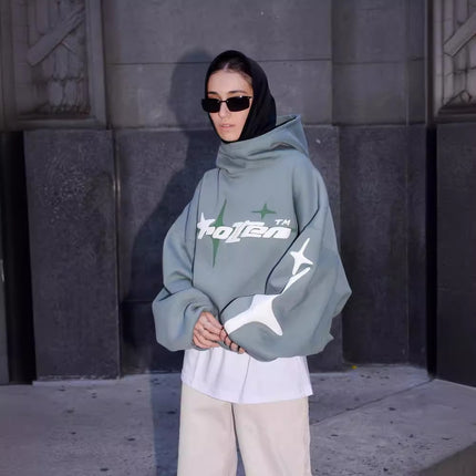 Unisex Loose-fitting Hoodie,
Trendy Streetwear,
Turtleneck Hoodie,
Casual Fashion,
Street Fashion,
Relaxed Fit Hoodie,
Urban Outfit,
Men and Women Hoodie,
Streetwear Top,
Casual Look,
Fashion Hoodie,
Turtleneck Streetwear,
Comfortable Hoodie,
Loose-fitting Top,
Urban Style,
Soft Durable Fabric,
Everyday Wear,
Streetwear Hoodie,
Layering Hoodie,
Trendsetting Fashion,