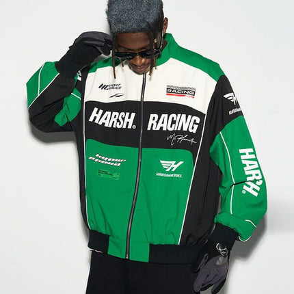 Vintage street locomotive jacket 
Windproof biker jacket
Classic racing jacket
Men's motorcycle jacket
Retro style biker jacket
Durable biker jacket 
Comfortable riding jacket
Stylish windproof jacket
Essential biker outerwear
Unique design biker jacket
Fashionable riding jacket
Versatile outdoor jacket
Casual biker style
Modern biker outerwear
