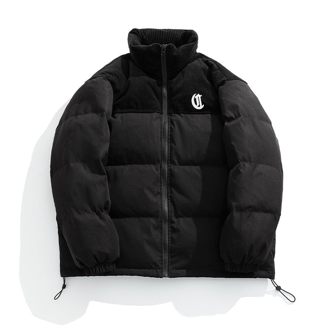 Corduroy Puffer.
Embroidered Jacket,
Winter Outerwear,
Cotton-Padded Jacket,
Fashion Outerwear, Winter Jacket
Puffer Jacket,
Warm Jacket,
Insulated Jacket,
Lightweight Jacket,