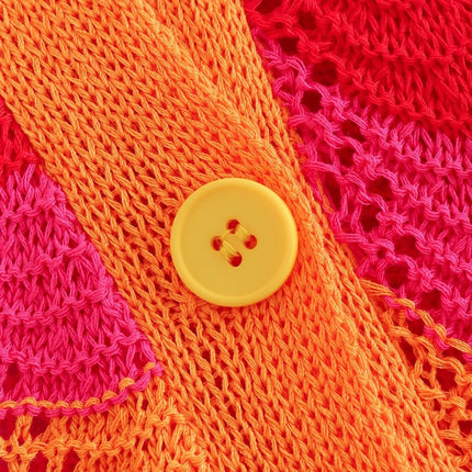 Conjunto de dos piezas de crochet para mujer - Conjunto retro de verano
