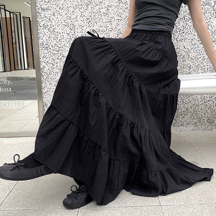 black tiered skirt

maxi skirt for women

summer skirt 2025

flowy white skirt

elegant casual skirt

