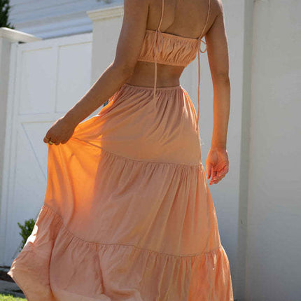 cut-out tiered maxi dress multi-color

sleeveless summer dress for vacation

lightweight spaghetti strap sundress

open waist casual maxi dress

colorful maxi dress with cut-out

maxi dresses for summer

cut-out maxi dress women

tiered beach dress

breathable vacation dress

casual maxi sundress
open waist tiered sundress

strappy holiday dress