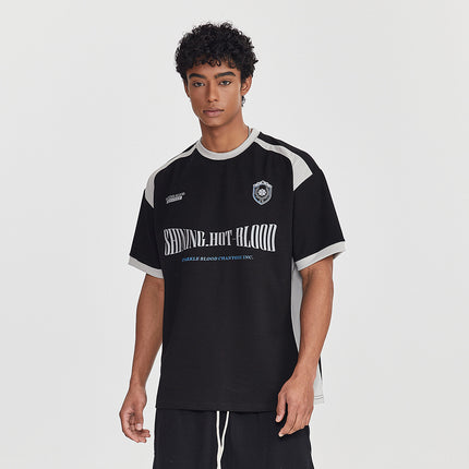 Men's athletic streetwear T-shirt
Oversized sporty graphic tee
Casual urban sports T-shirt
Trendy hip-hop T-shirt for men
Breathable cotton athletic tee