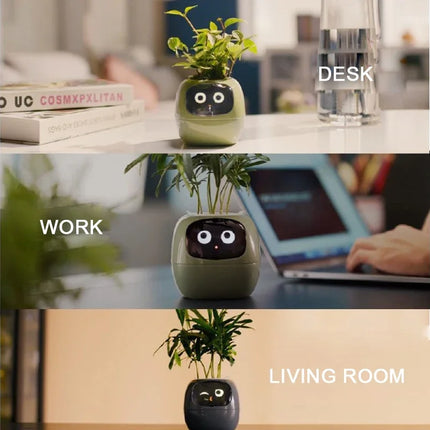 Smart Plant Pot – Self-Monitoring Planter with Soil Moisture & Light Sensors for Indoor Gardening