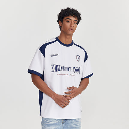 Camiseta deportiva urbana para hombre: "Sangre brillante y ardiente" de inspiración deportiva