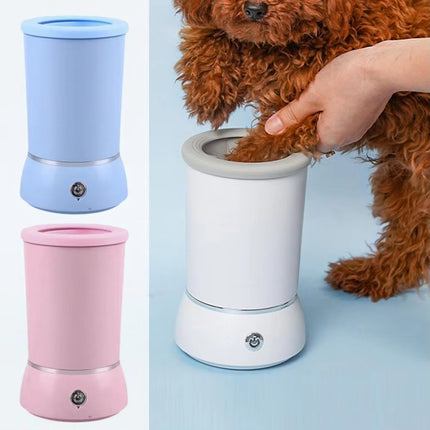Automatic Pet Feet Washer – Electric Dog and cat Paw Cleaner with Soft Silicone Bristles