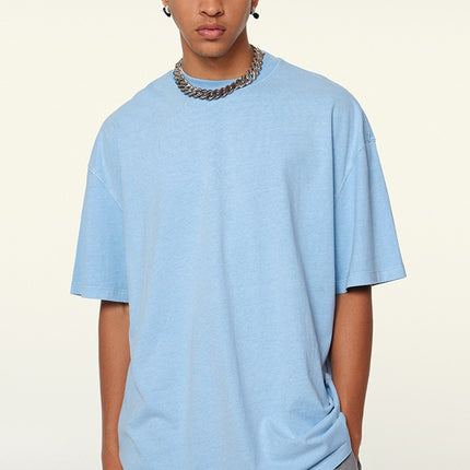 Camiseta minimalista extragrande para hombre: camiseta informal holgada de estilo urbano