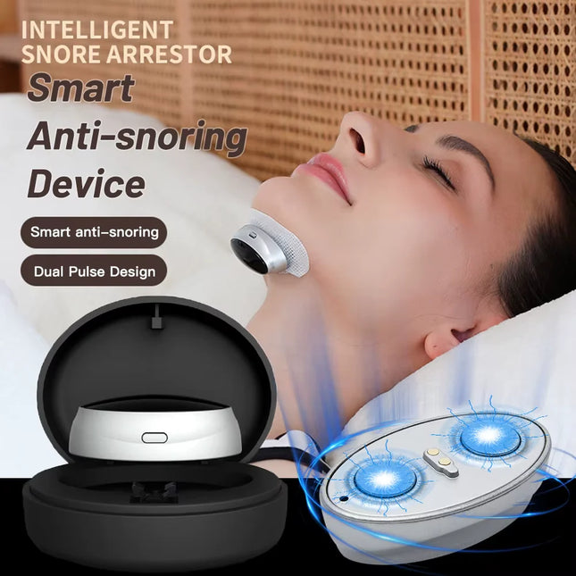 EMS Anti-Snoring Device – Magnetic Sleep Aid with Airway Muscle Stimulation
