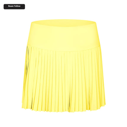 Pleated Active Skort for Women – Tennis Skirt with Built-In Shorts & Pockets