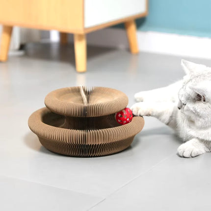Magic Organ Cat Scratching Board – Foldable Cat Claw Grinder & Interactive Toy