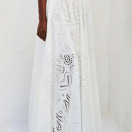 two-piece set
Crop top and maxi skirt
Elegant summer outfit
Eyelet lace dress set
Wedding guest outfit
Vacation fashion dressVacation dress for women
Beach getaway outfit
Summer resort wear
Tropical vacation dress
Maxi skirt and crop top set