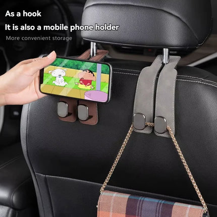 Premium Suede Double Hook Car Seat Organizer – Luxury Storage Solution Vehicles