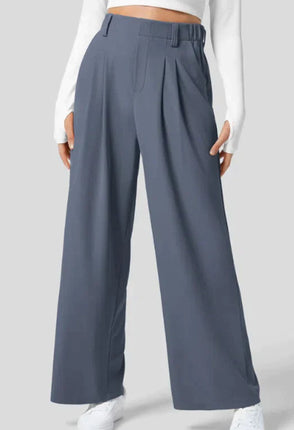 formal trousers
sophisticated pants
professional pants
elegant trousers
structured pants
work pants
pleated wide leg pants
high waisted pleated trousers
wide leg dress pants