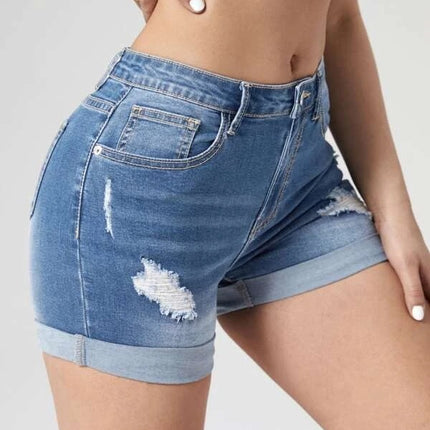 ripped shorts
denim shorts
high waist shorts
distressed shorts
frayed shorts
edgy shorts
stylish distressed shorts
high rise ripped shorts
fashion ripped shorts
trendy distressed denim shorts