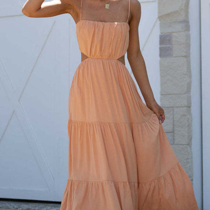 cut-out tiered maxi dress multi-color

sleeveless summer dress for vacation

lightweight spaghetti strap sundress

open waist casual maxi dress

colorful maxi dress with cut-out

maxi dresses for summer

cut-out maxi dress women

tiered beach dress

breathable vacation dress

casual maxi sundress
open waist tiered sundress

strappy holiday dress